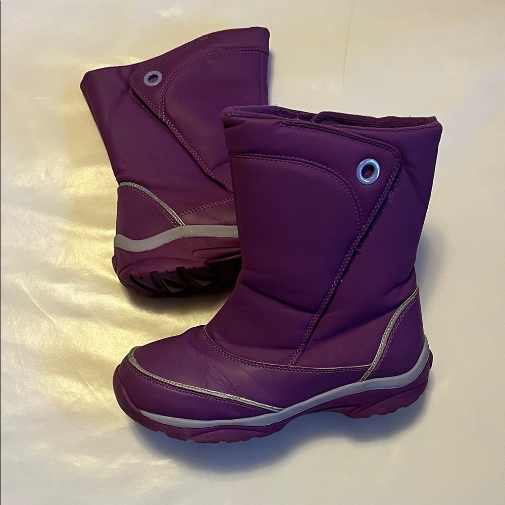 Lands' End Purple Kids Boots never worn